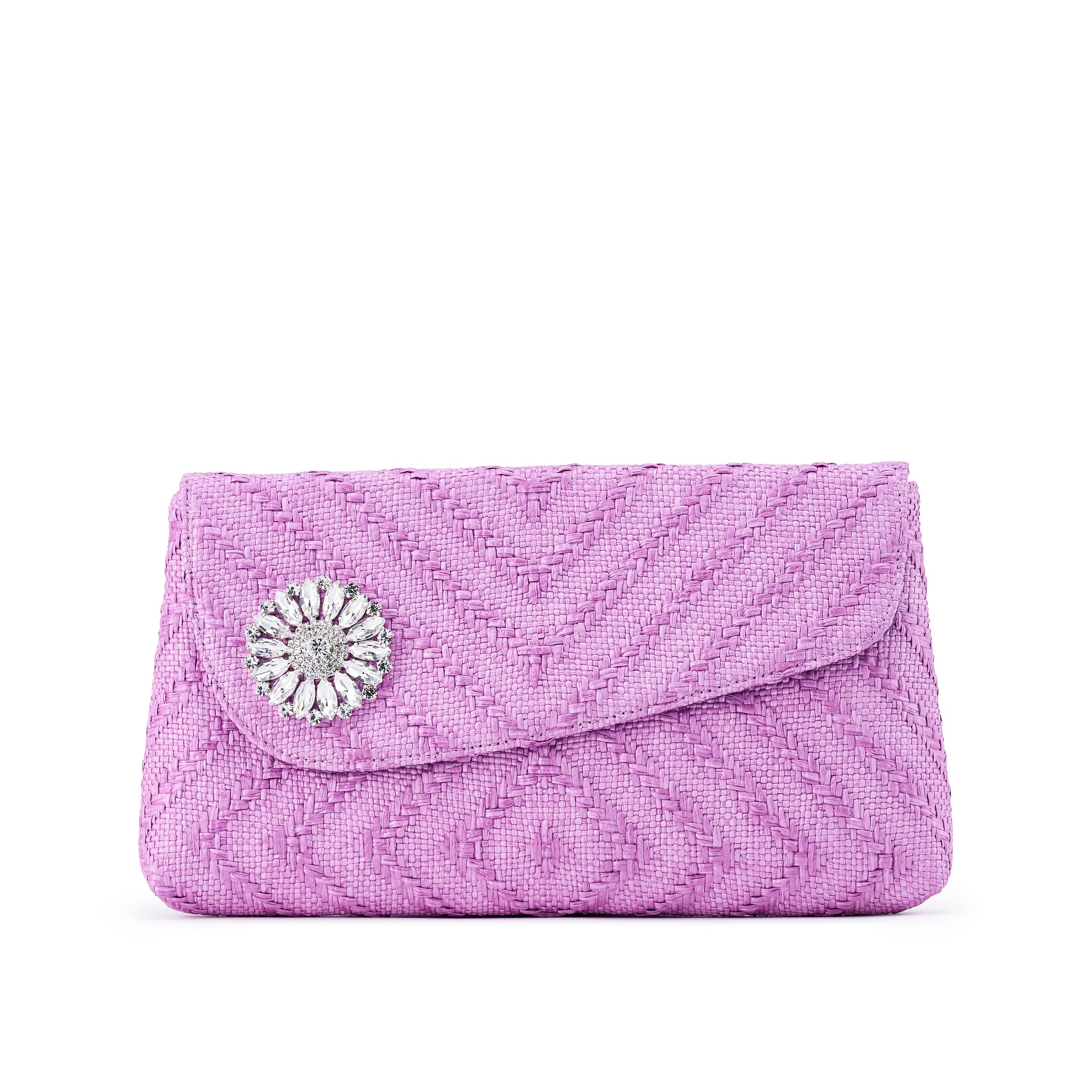 Raffia Clutch Violetta