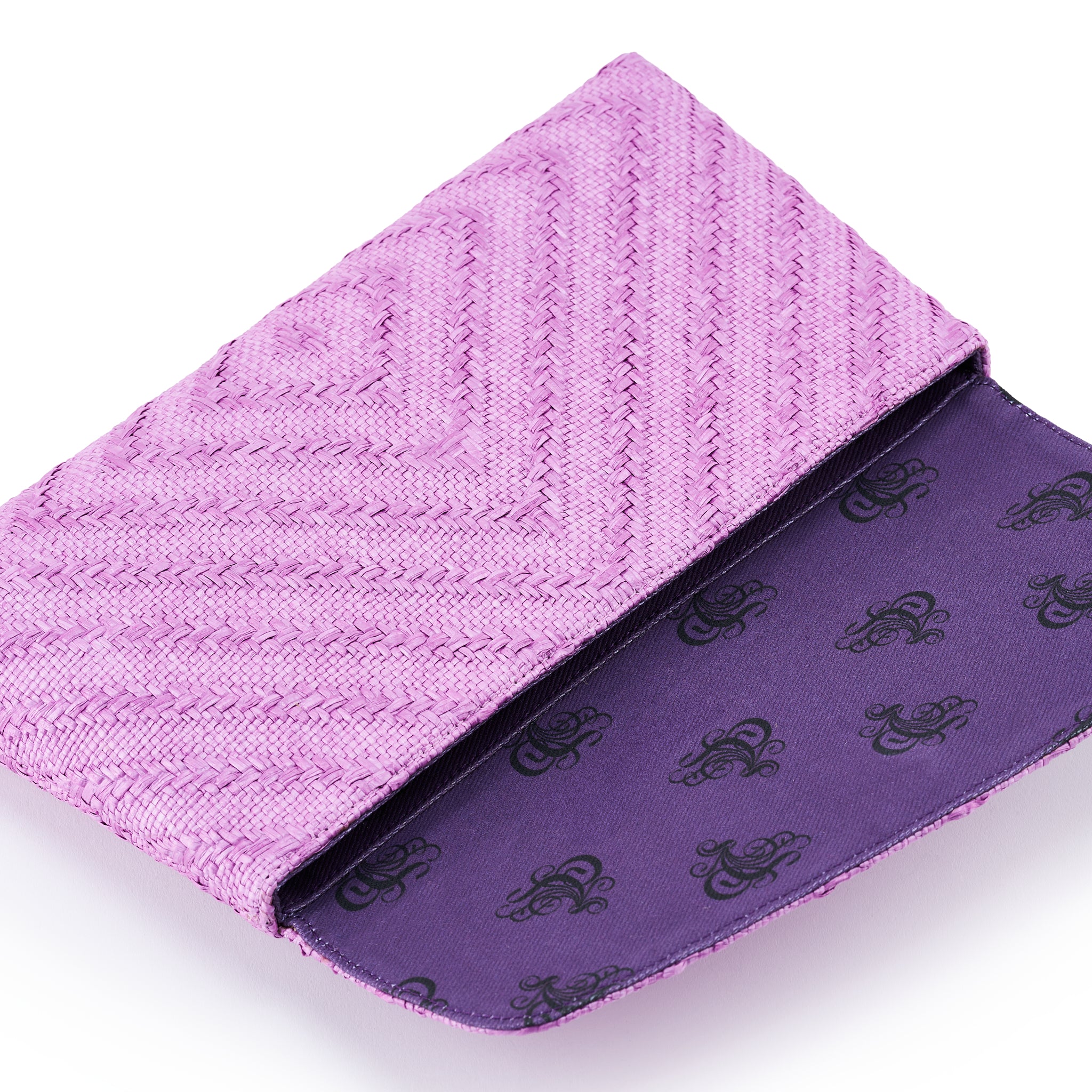 Raffia Clutch Violetta